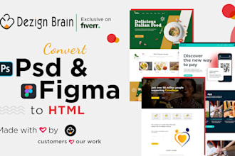 convert PSD to HTML CSS bootstrap, responsive