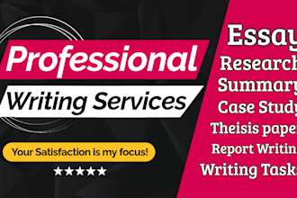 write, proofread and edit essay, research, summary, report apa mla