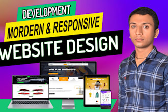 create responsive modern design with cleaning website