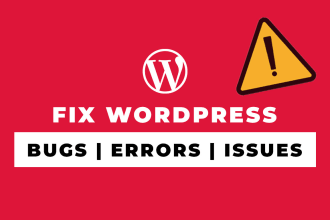 fix wordpress error, fix elementor issue, wordpress bug fix, fix wordpress issue