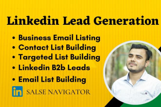 do targeted linkedin lead generation and build a prospect contact list