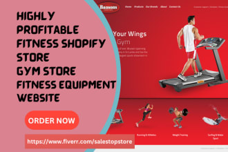 design fitness shopify store gym store trainer store fitness equipment website