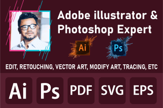 deliver adobe illustrator work in ai, svg, pdf, eps