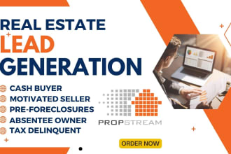 do real estate leads gen by propstream with skip tracing