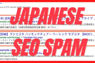 remove japanese SEO spam and malware, website recovery
