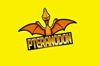 design super pteranodon head  logo with source file in 12 hours