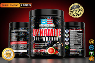 do supplement label design, product label packaging