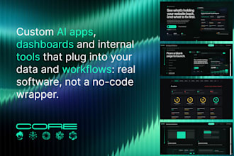build a custom ai app, dashboard or internal tool for your business and website