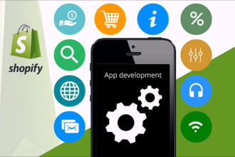 develop custom, private and public app for shopify store