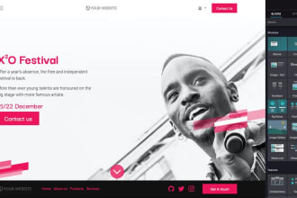 develop a responsive website and landing page in odoo