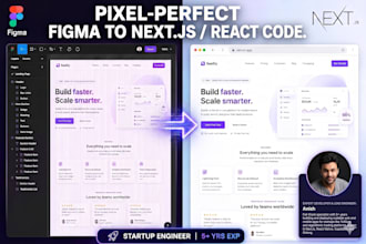convert figma to nextjs website or react native app