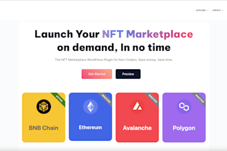 create nft marketplace based on wordpress