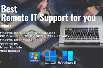 repair, and troubleshoot computers, and laptops remotely