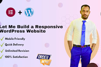 develop a responsive wordpress website