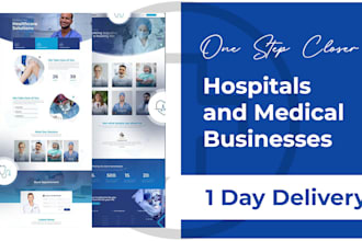 build modern and professional medical website