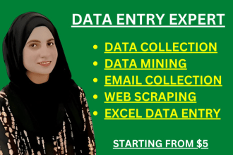 do data collection, data extraction and website scraping