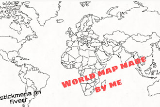 create map of anything like world map,europe map