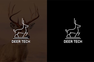 create modern line art text or badge logo design
