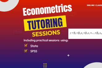 tutor you in econometrics and stata