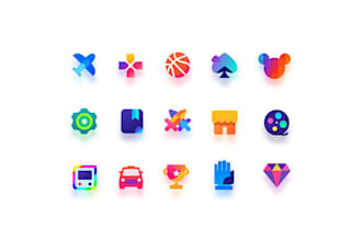 make custom icon design for your website , app vector icon