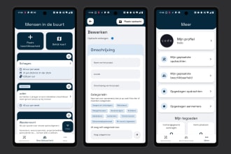 design and develop a cross platform app for ios and android