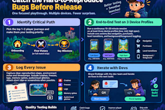 professionally test and review your mobile games with detailed QA feedback