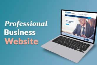 create a modern business website design in wordpress