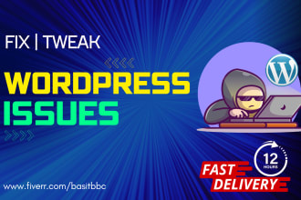 fix, tweak wordpress issues, problems, bugs, plugin errors