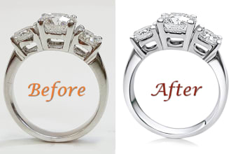 do high end jewelry photo retouching professionally like 3d