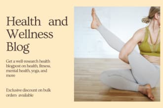write an HQ blog on health, wellness, fitness or yoga