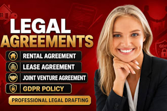 draft rental agreement, lease agreement, joint venture agreement, gdpr policy