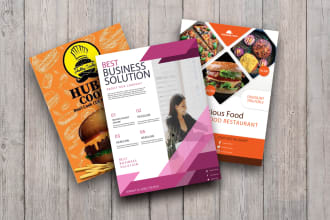 create urgently posters, flyers, brochures or newspaper ad