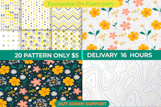 seamless patterns of floral creator