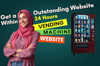design vending machine website for vending machine business