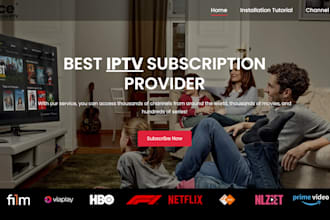 create a professional iptv website