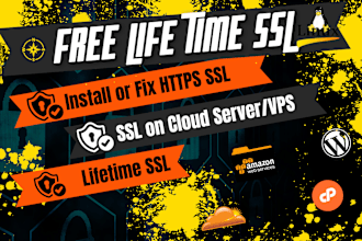 install free SSL certificate and secure your website