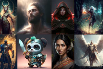 create unique ai generated characters and ai art using midjourney ai