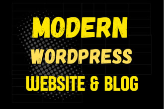 do responsive and modern wordpress website design or blog