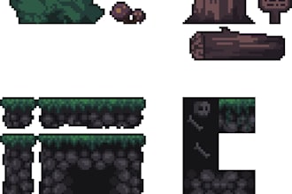 do 16x16 pixel art tileset