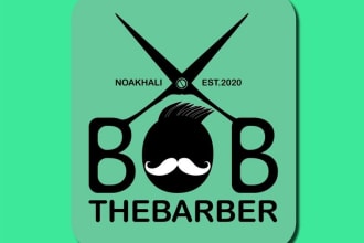 design creative barber shop and unique barber logo