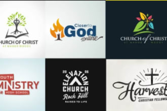 do awesome modern religious logo design