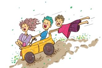 do children story book illustration