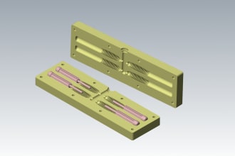 design 3d model and mold of fishing lure