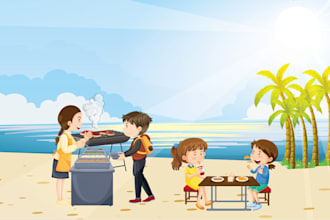 create custom childrens book illustrations and cover art