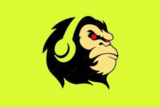 design gorilla logo with express delivery
