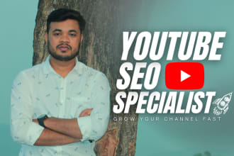 be your youtube video SEO specialist and channel manager