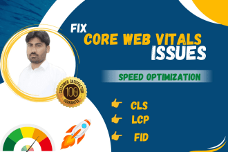 fix core web vitals cls, lcp, and fid for optimize speed to rank high