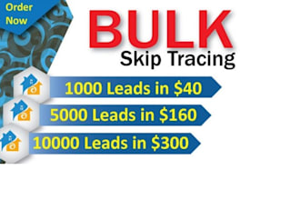 real estate bulk skip tracing and accurate skip tracing