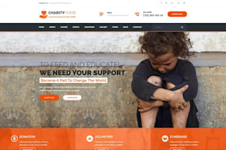build donation, charity, nonprofit, ngo fundraising and religion website