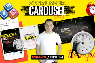 design attractive carousels for facebook, instagram ads, linkedln
